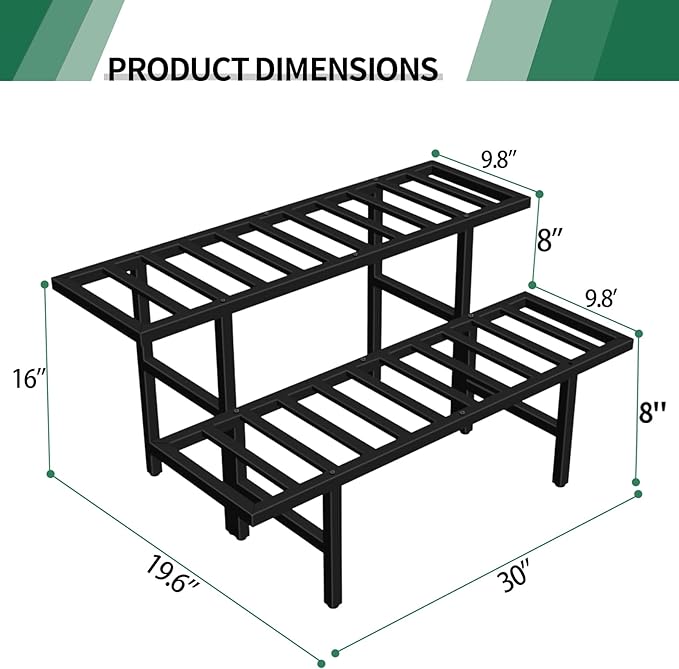 Plant Stand Indoor Outdoor, Heavy Duty Iron Pedestal Stands Metal Plant Stand - Image 4