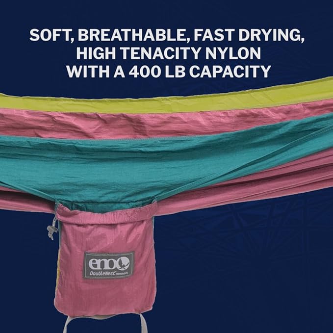 ENO, Eagles Nest Outfitters DoubleNest Lightweight Camping Hammock, 1 to 2 - Image 6