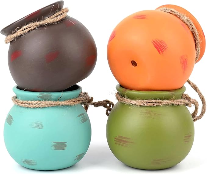 Yesland Ceramic Hanging Mini Flower Planters, Wall or Ceiling Mount - Image 2