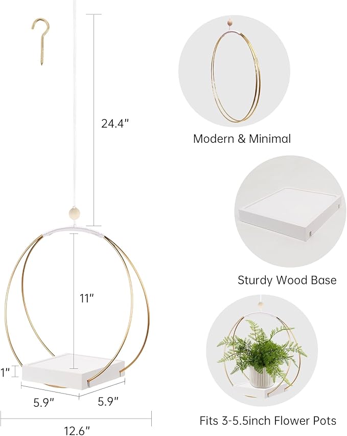 Hanging Planters for Indoor Plants, Plant Hanger - Image 4