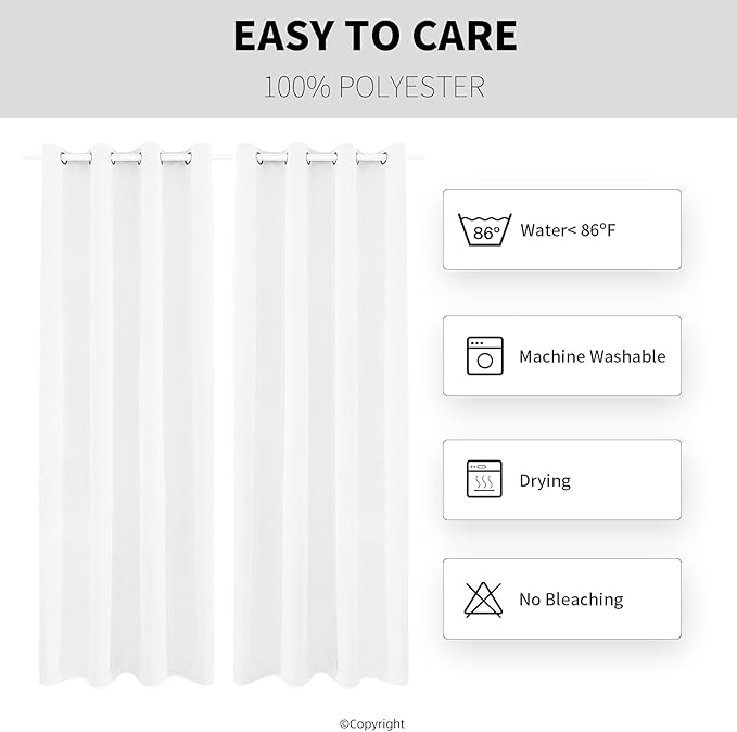 Waterproof Outdoor Curtain W52 x L84 - Image 5