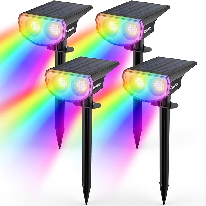 Kyosho Color Changing Solar Outdoor Lights, 9 Lighting Modes Halloween - Image 9