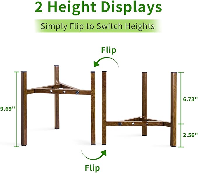Airpark Adjustable Plant Stand Indoor, Metal Mid Century Modern Plants Stands - Image 4