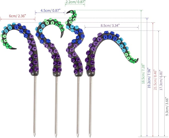 HoroM Octopus Tentacle Decorative Garden Stakes - Image 8