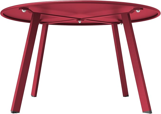 Grand patio Round Steel Patio Coffee Table, Weather Resistant Outdoor Large - Image 8