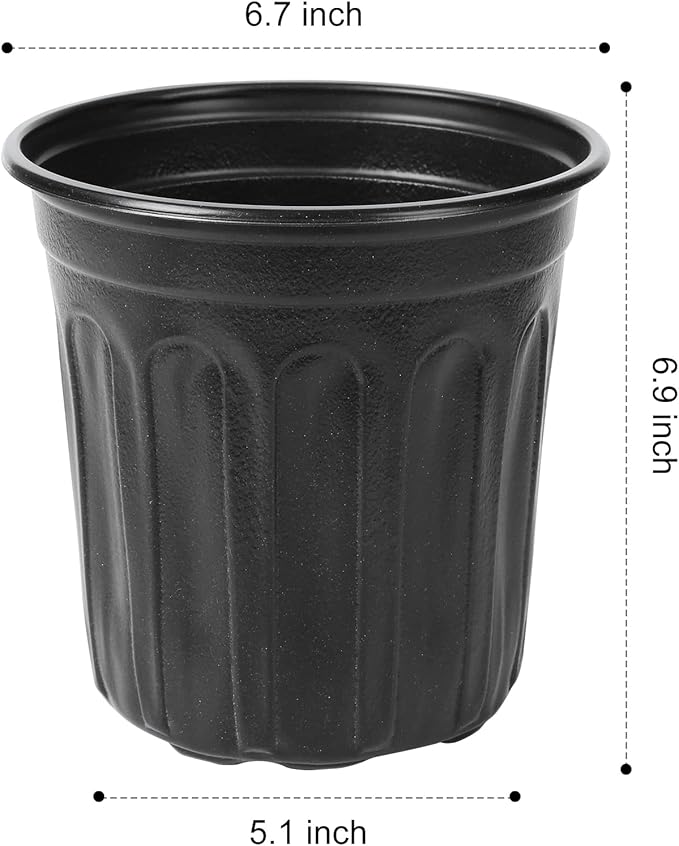 JERIA 100-Pack 1 Gallon Flexible Plant Nursery Pots - Image 2