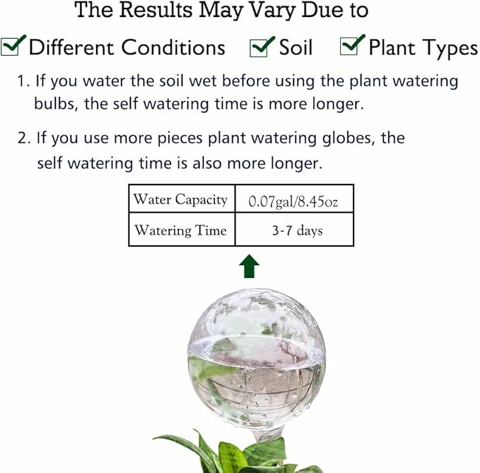 10pcs Plant Watering Devices, Planter Self Watering Globes - Image 4