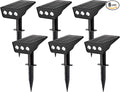Solar Spot Lights Outdoor, 6 Pack Solar Landscape Spotlights 3 Lighting Modes by Unknown