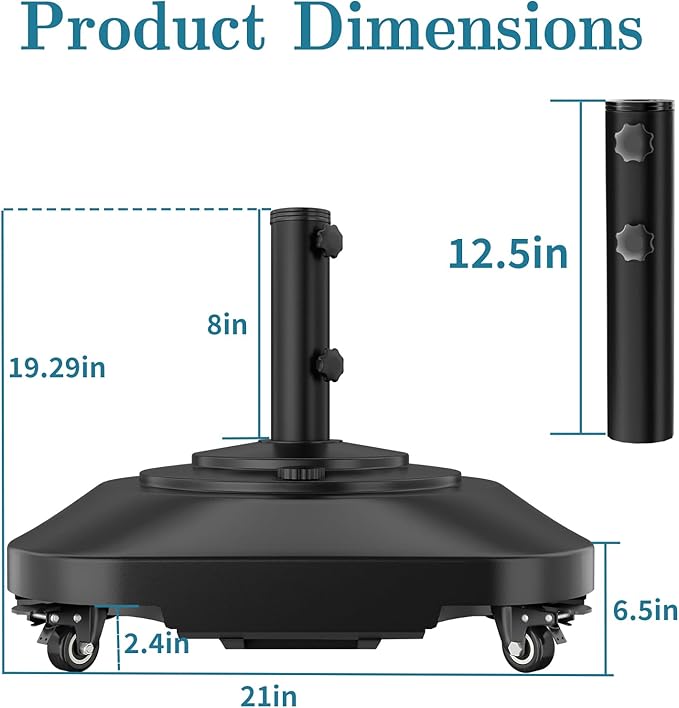 Umbrella Base, Heavy Duty Umbrella Stand - Image 2