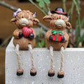 2-piece set Highland Cow Pot Huggers by Pujipu