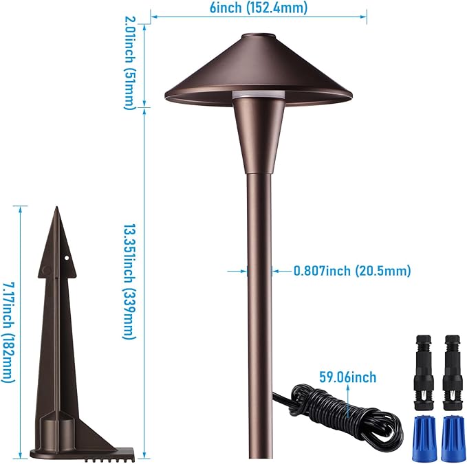 LEONLITE Update 5CCT Low Voltage Pathway Lights, LED Landscape Path Lights - Image 9