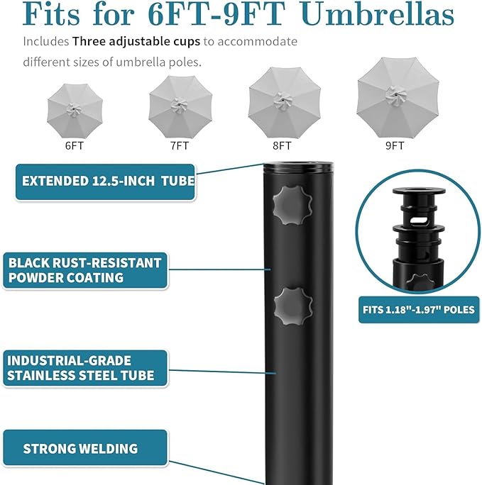 Umbrella Base, Heavy Duty Umbrella Stand - Image 5