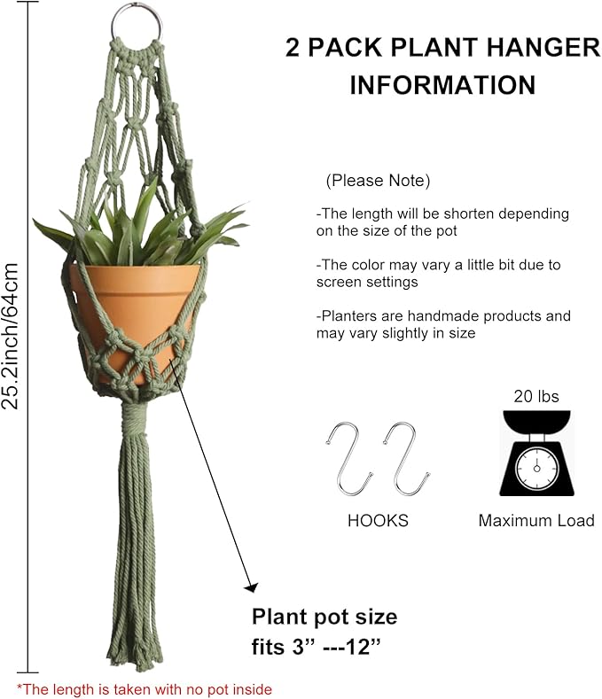 Artilady Macrame Hanging Planter - Image 5