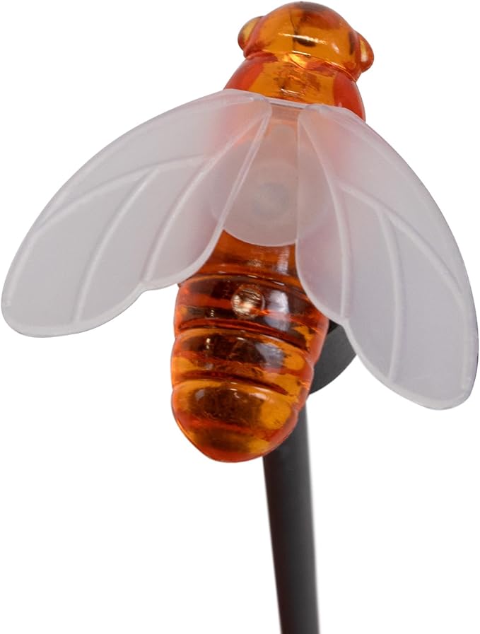 Ideaworks Solar Swaying Bumblebee Stakes Set of 2 - Image 2