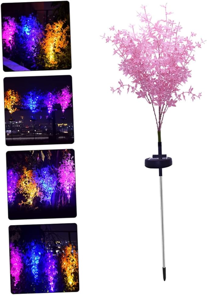 balacoo Led Solar Garden Light Plant Shaped Outdoor Lamp Ornament - Image 7