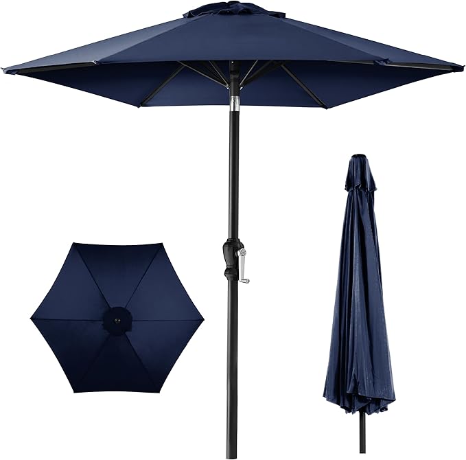Best Choice Products 10ft Outdoor Table Compatible Steel Polyester Market Patio by BestChoiceProducts