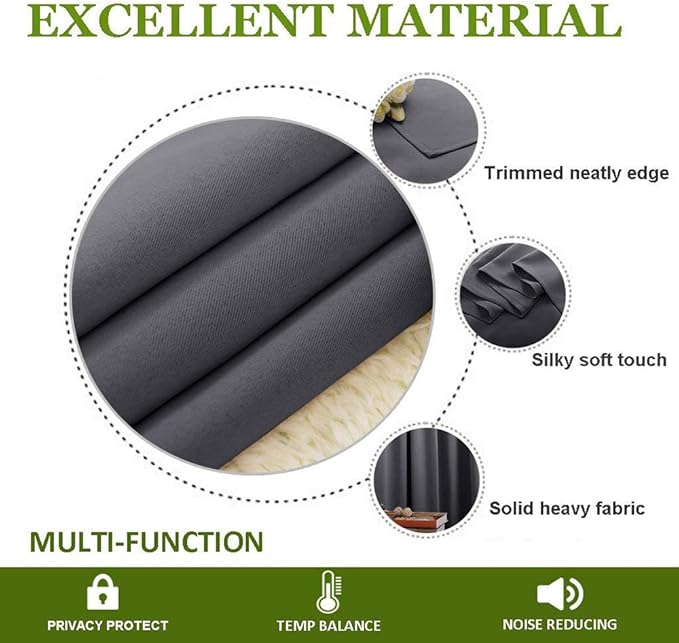 NICETOWN Sliding Patio Door Curtains - Image 4