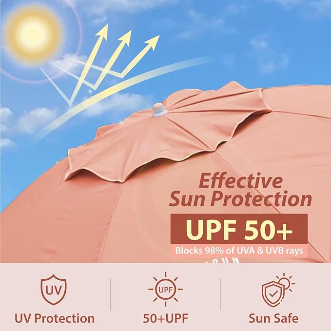 AMMSUN Shade Umbrella, Premium Portable Umbrella - Image 5