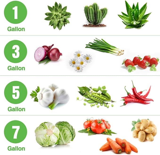 Delxo Garden Grow Bags 5 Gallon 10Pack Reusable Plant Growing Bags Fabric Pots - Image 6