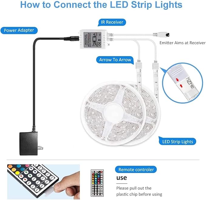DAYBETTER Waterproof LED Light Strips 66ft, Outdoor LED Strip Lights Color - Image 7