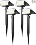 HGGH Solar Lights Outdoor Waterproof IP67, 60 LED 3 Lighting Modes Solar Spot by Home