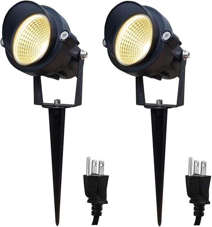 TOVEENEN LED Outdoor Landscape Spotlight 120V 12W Waterproof Spot Lights by TOVEENEN