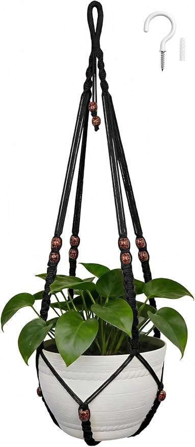 35 Inch Macrame Plant Hanger, Large by Unknown