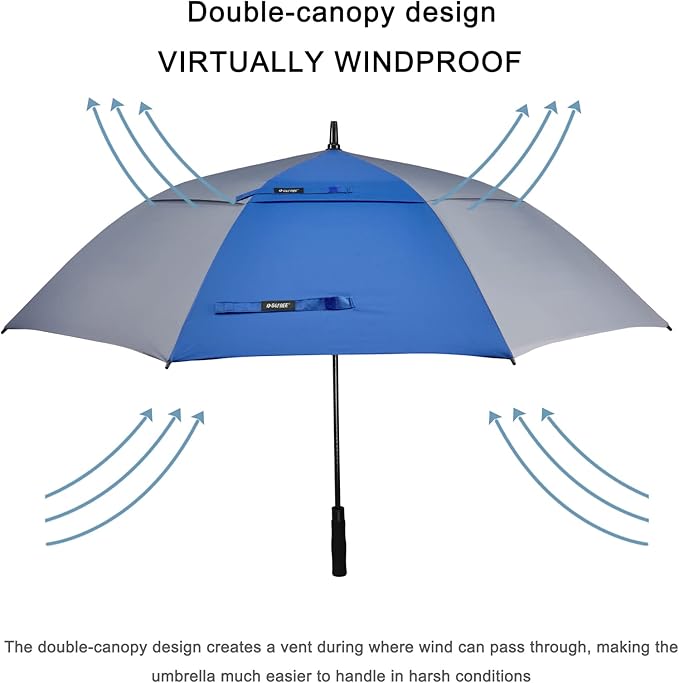 G4Free 47/54/62/68/72 Inch Automatic Open Golf Umbrella Oversize Extra Large - Image 2