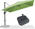 PURPLE LEAF 10 Feet Square Cantilever Umbrella Patio Umbrella by PURPLELEAF