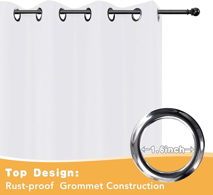 HolidayIdeas Outdoor Curtains for Patio Waterproof, 2 Panels - Image 4