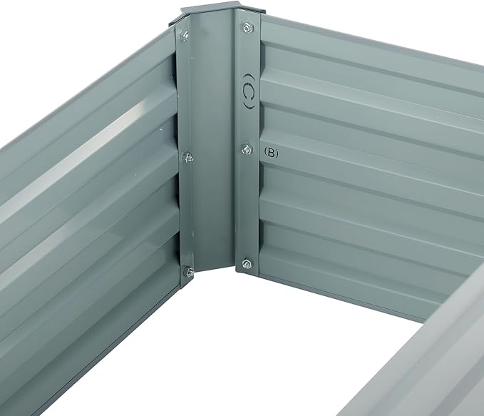 2 Pack 4x2x1FT Galvanized Raised Garden Bed Kit, Outdoor Metal Planter Box - Image 7