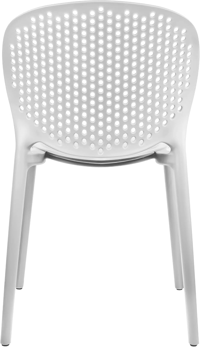2xhome Set of 4 Patio Dining Chairs | Modern Stackable Outdoor Pool Side Chair - Image 10