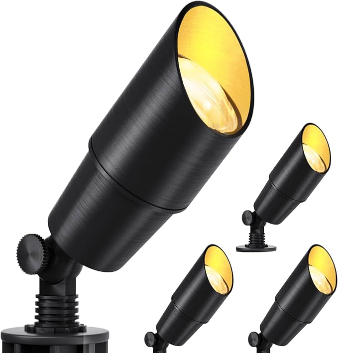 wowlite Matte Black Aluminum Outdoor Spot Lights by wowlite