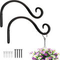 BOLITE Plant Hangers Outdoor Indoor, 8 Inch Wall Plant Hooks, Metal Bird Feeder by Bolite