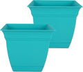 The HC Companies 10 Inch Eclipse Square Planter Pots by TheHCCompanies