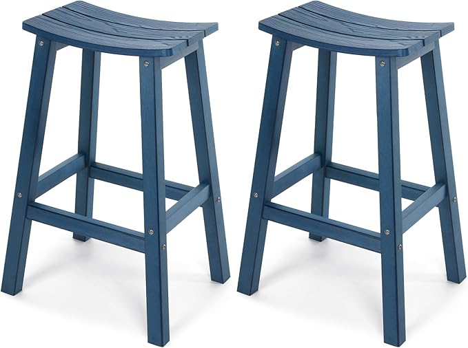 Stoog All-Weather Bar Stools Set of 2, Low Maintenance, by Stoog