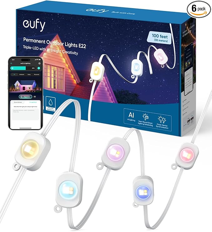eufy Permanent Outdoor Lights E22, 100ft by eufy