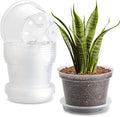 7 Pack 8 Inch Clear Nursery Pots by BTPLASTIK
