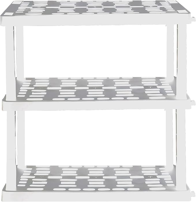 Oskar Heavy Duty Plastic Storage Shelves- by Koolatron
