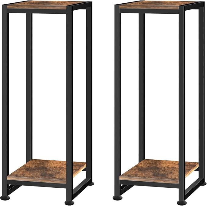 2-Pcak Plant Stand Indoor, 31.5'' Tall Wood Plant Stands Heavy Duty Pedestal by Lilybud--lily