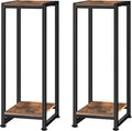 2-Pcak Plant Stand Indoor, 31.5'' Tall Wood Plant Stands Heavy Duty Pedestal by Lilybud--lily