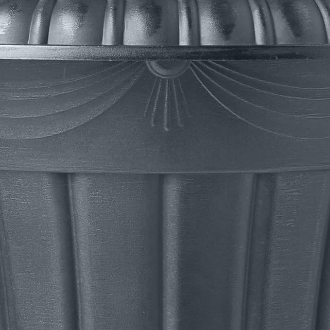 Arcadia Garden Products PL00GY Classic Traditional Plastic Urn Planter - Image 9