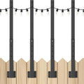 4 Pack String Light Poles, 2.8 Ft Light Poles by Mutovlin