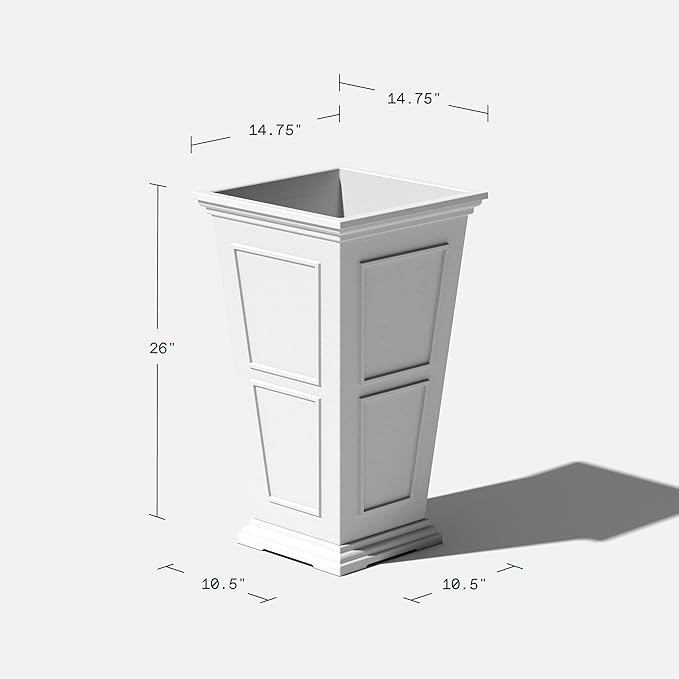 Veradek Fairmont Tall Plastic Planter - Image 3