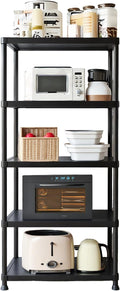 Plastic Storage Shelves, 70.2" H x 11.8" D x 23.62" W Plastic Shelves by Unknown