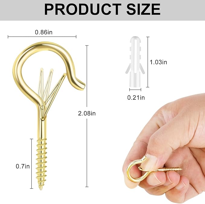 12 PCS Q-Hanger Hooks, Screw Hooks - Image 5