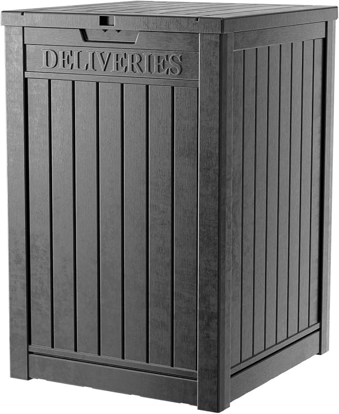 DRATO 48 Gallon Package Delivery Box, Large Lockable Storage Box, Double-Wall by DRATOprovidesawarmandcozy