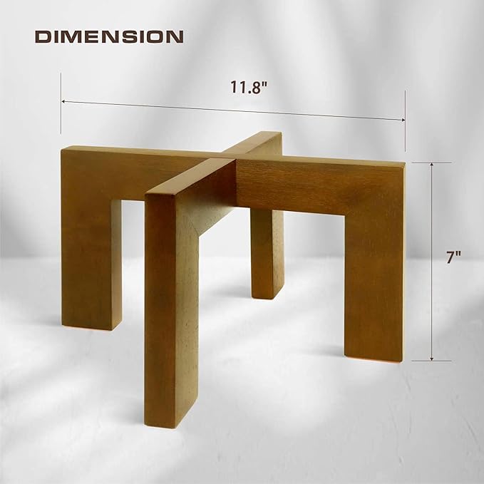 2 Pack Plant Stand Indoor Outdoor, Mid Century Plant Stand - Image 4