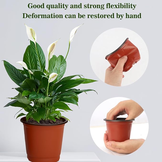 Nursery Pots 100 PCS 4 Inch Plant Pots - Image 4