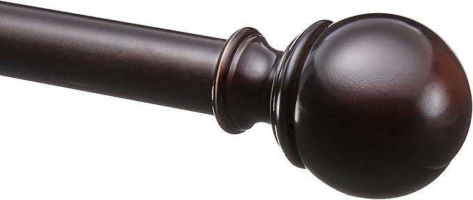 Amazon Basics Adjustable Sturdy Curtain Rod by AmazonBasics